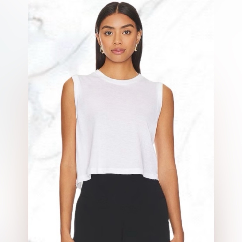WeWoreWhat NWT Women’s cotton muscle tee- optic white. Size Medium